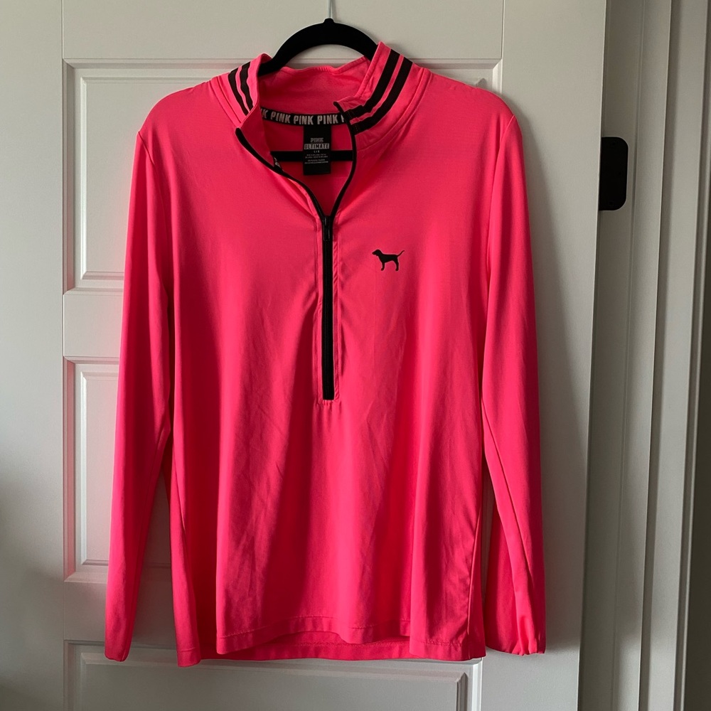 Women’s Hot Pink Victoria’s Secrets Quarter Zip
